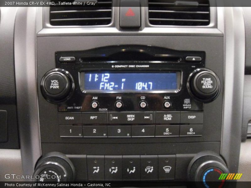 Taffeta White / Gray 2007 Honda CR-V EX 4WD