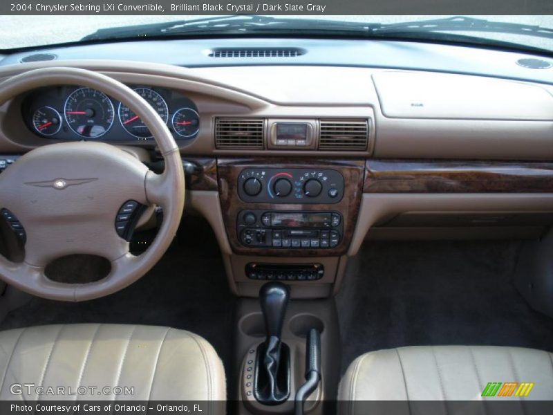 Brilliant Black Crystal / Dark Slate Gray 2004 Chrysler Sebring LXi Convertible
