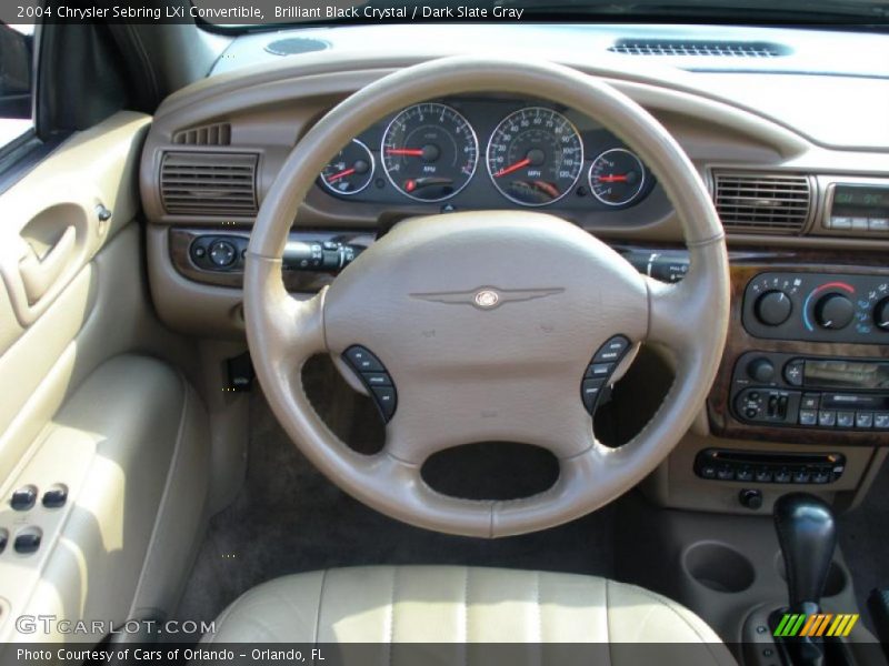 Brilliant Black Crystal / Dark Slate Gray 2004 Chrysler Sebring LXi Convertible