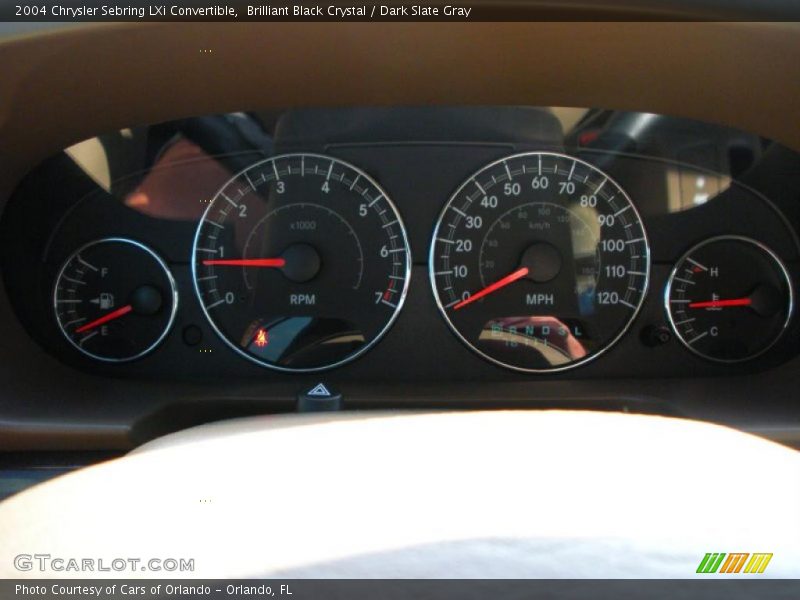 Brilliant Black Crystal / Dark Slate Gray 2004 Chrysler Sebring LXi Convertible