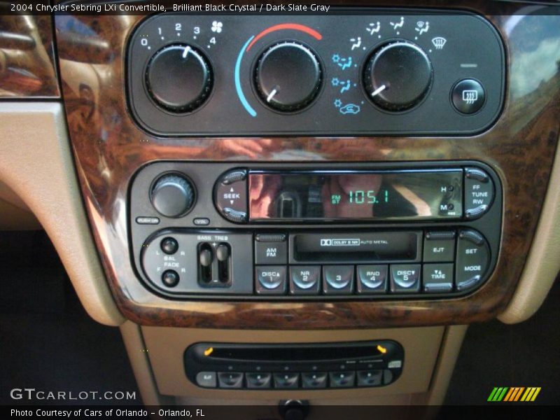 Brilliant Black Crystal / Dark Slate Gray 2004 Chrysler Sebring LXi Convertible