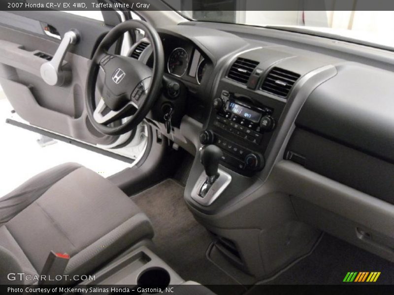 Taffeta White / Gray 2007 Honda CR-V EX 4WD