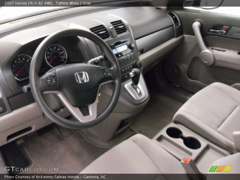 Taffeta White / Gray 2007 Honda CR-V EX 4WD