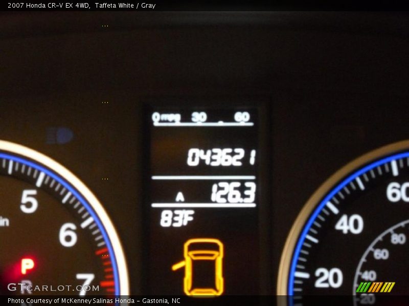 Taffeta White / Gray 2007 Honda CR-V EX 4WD