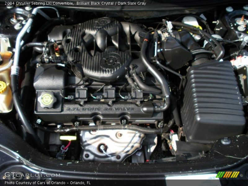 Brilliant Black Crystal / Dark Slate Gray 2004 Chrysler Sebring LXi Convertible