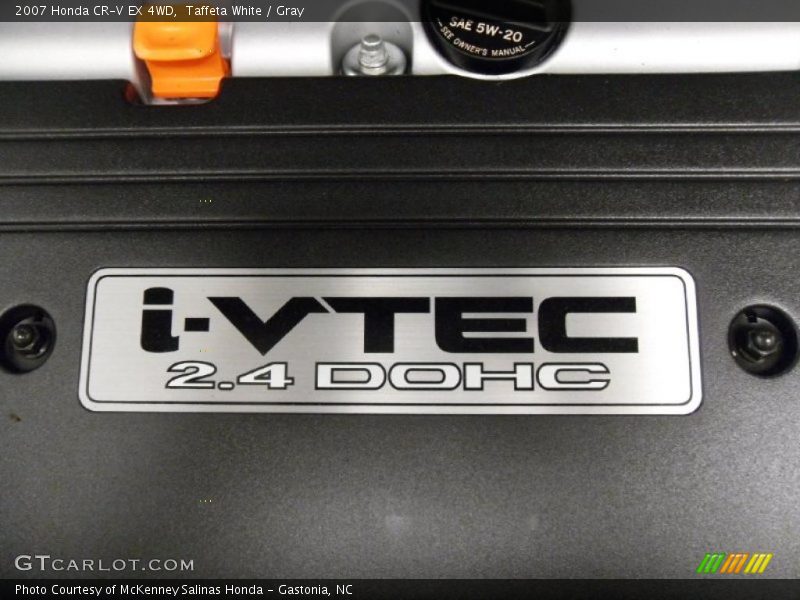 Taffeta White / Gray 2007 Honda CR-V EX 4WD
