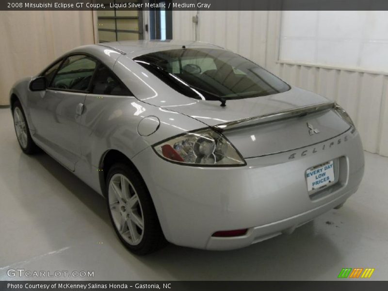 Liquid Silver Metallic / Medium Gray 2008 Mitsubishi Eclipse GT Coupe