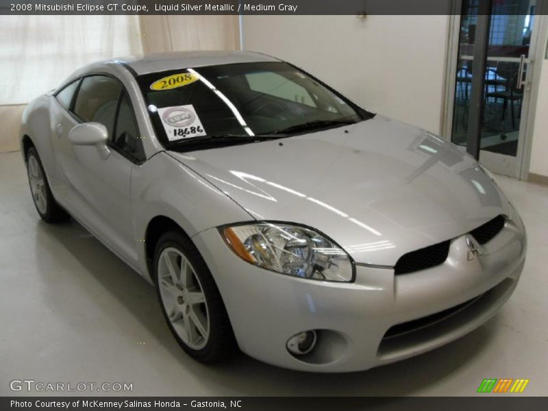 Liquid Silver Metallic / Medium Gray 2008 Mitsubishi Eclipse GT Coupe