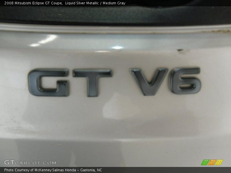 Liquid Silver Metallic / Medium Gray 2008 Mitsubishi Eclipse GT Coupe