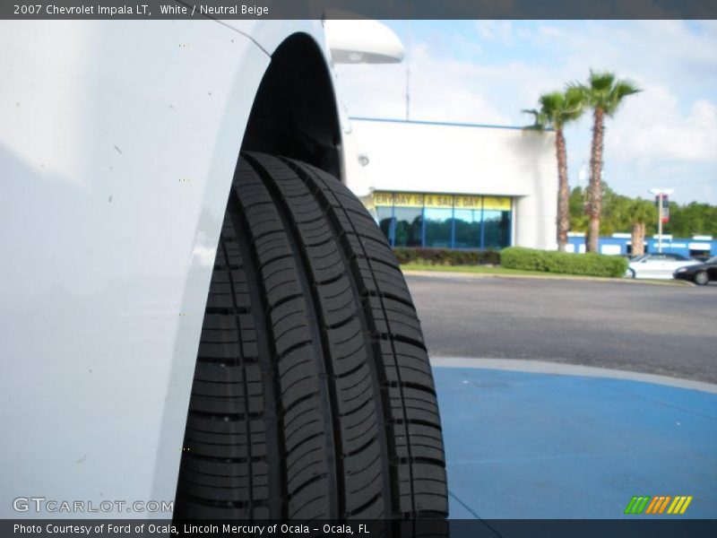 White / Neutral Beige 2007 Chevrolet Impala LT