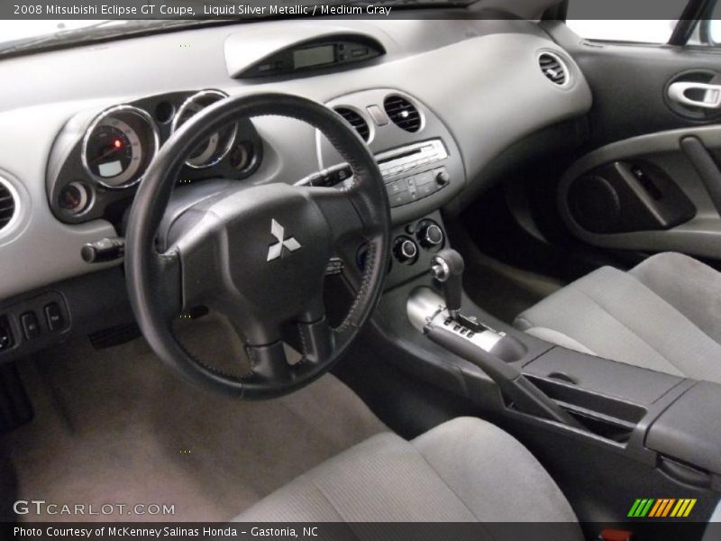 Liquid Silver Metallic / Medium Gray 2008 Mitsubishi Eclipse GT Coupe