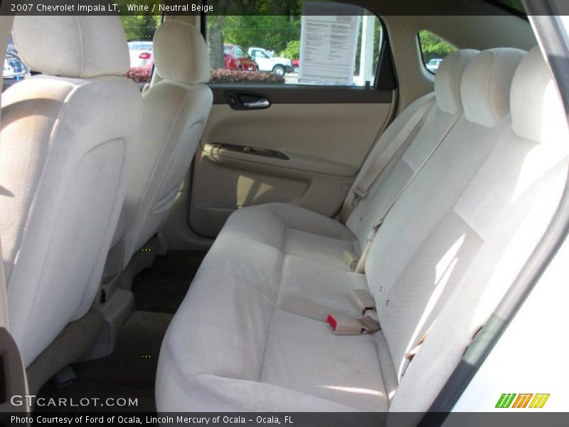 White / Neutral Beige 2007 Chevrolet Impala LT