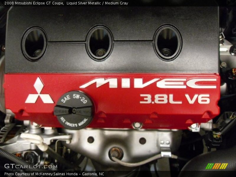 Liquid Silver Metallic / Medium Gray 2008 Mitsubishi Eclipse GT Coupe