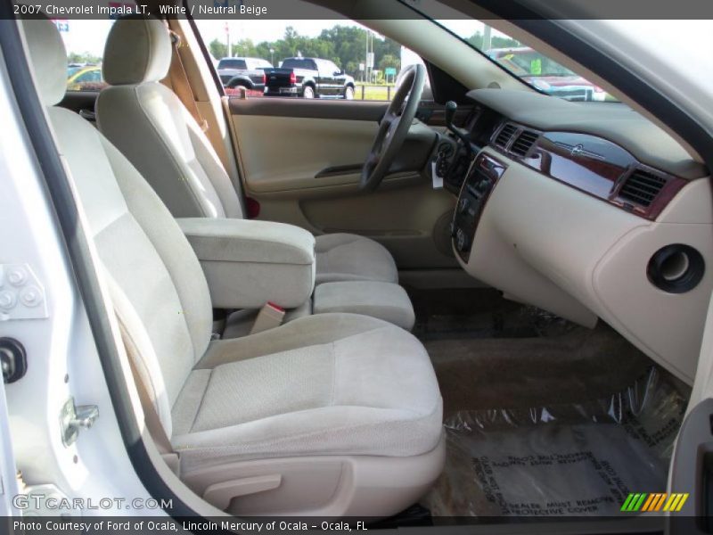 White / Neutral Beige 2007 Chevrolet Impala LT