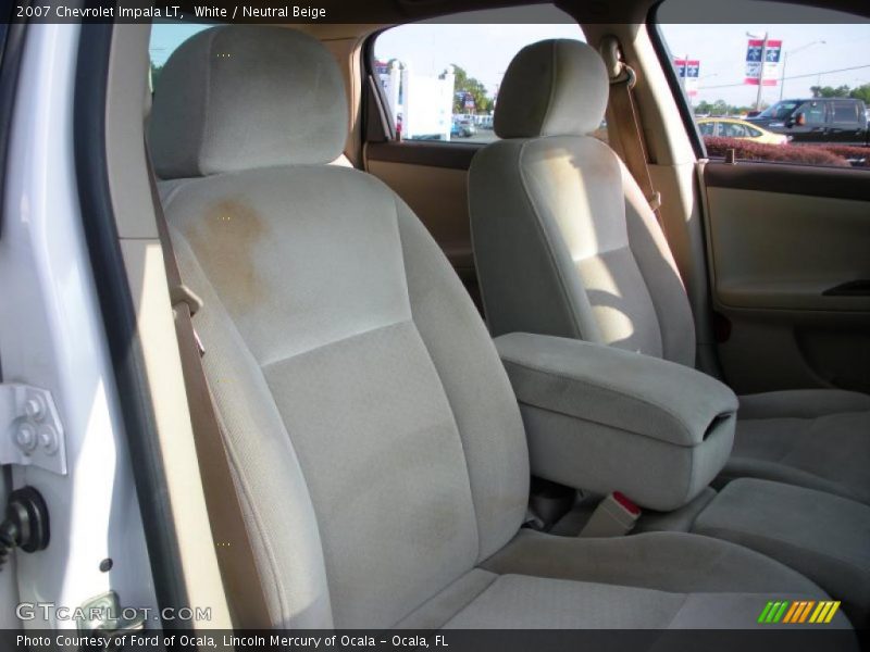 White / Neutral Beige 2007 Chevrolet Impala LT