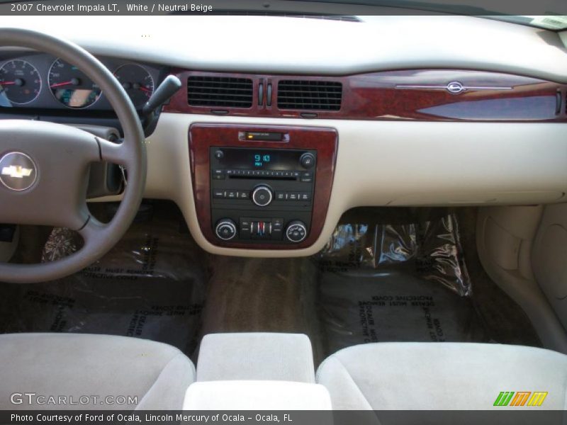 White / Neutral Beige 2007 Chevrolet Impala LT