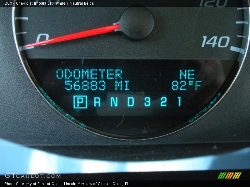 White / Neutral Beige 2007 Chevrolet Impala LT