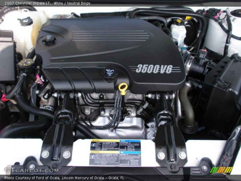 White / Neutral Beige 2007 Chevrolet Impala LT