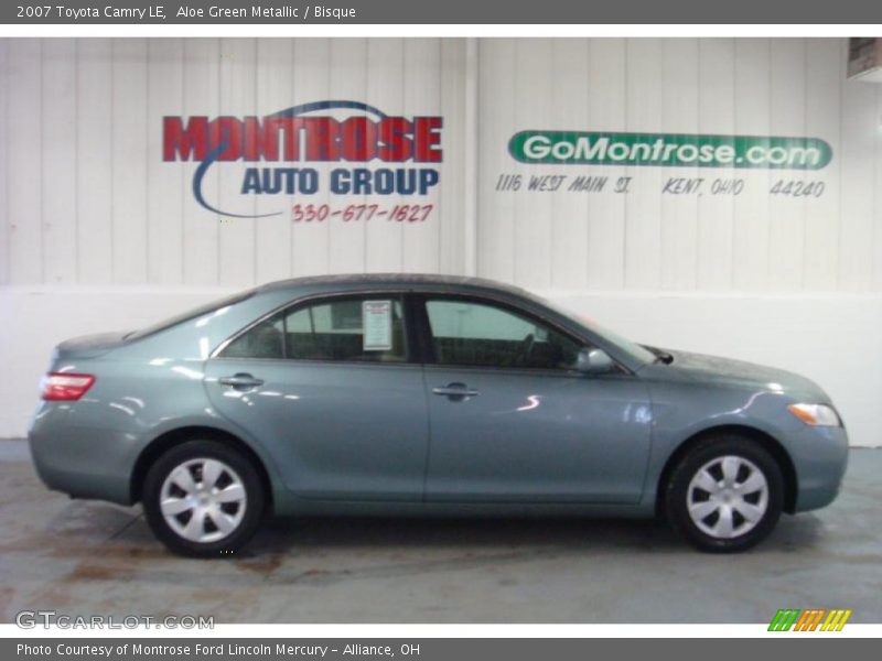 Aloe Green Metallic / Bisque 2007 Toyota Camry LE