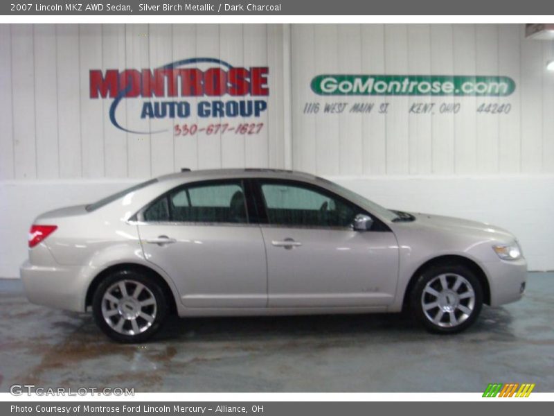Silver Birch Metallic / Dark Charcoal 2007 Lincoln MKZ AWD Sedan