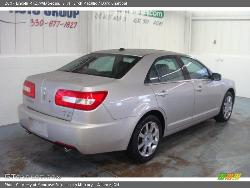Silver Birch Metallic / Dark Charcoal 2007 Lincoln MKZ AWD Sedan