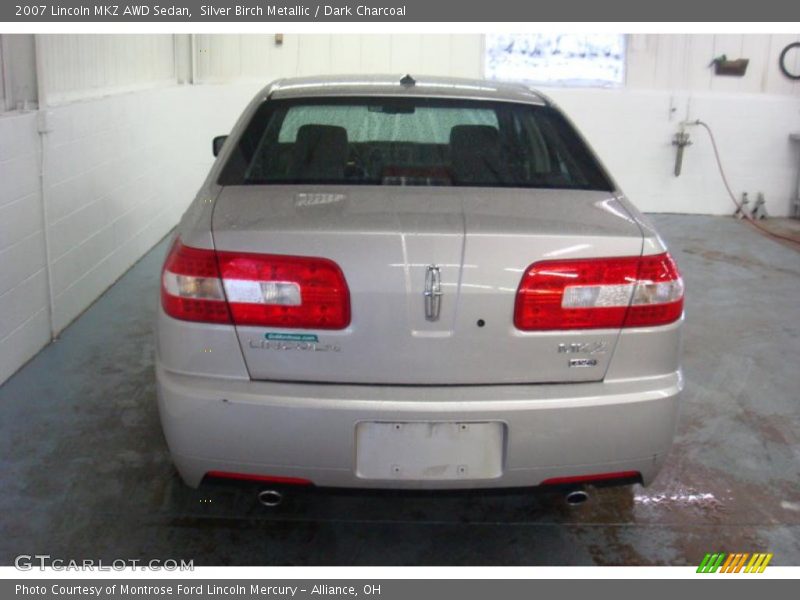 Silver Birch Metallic / Dark Charcoal 2007 Lincoln MKZ AWD Sedan