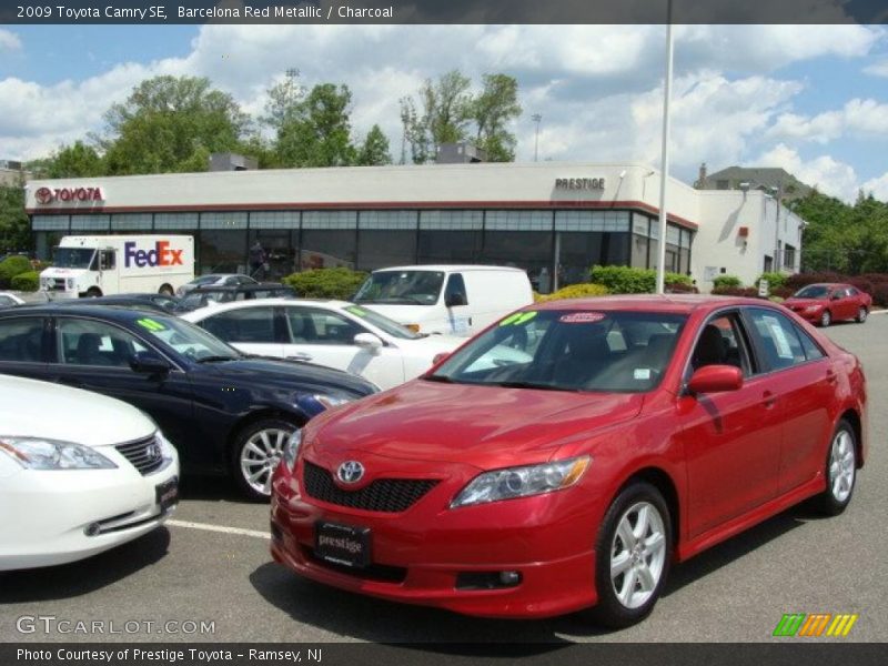 Barcelona Red Metallic / Charcoal 2009 Toyota Camry SE