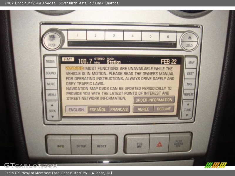 Silver Birch Metallic / Dark Charcoal 2007 Lincoln MKZ AWD Sedan