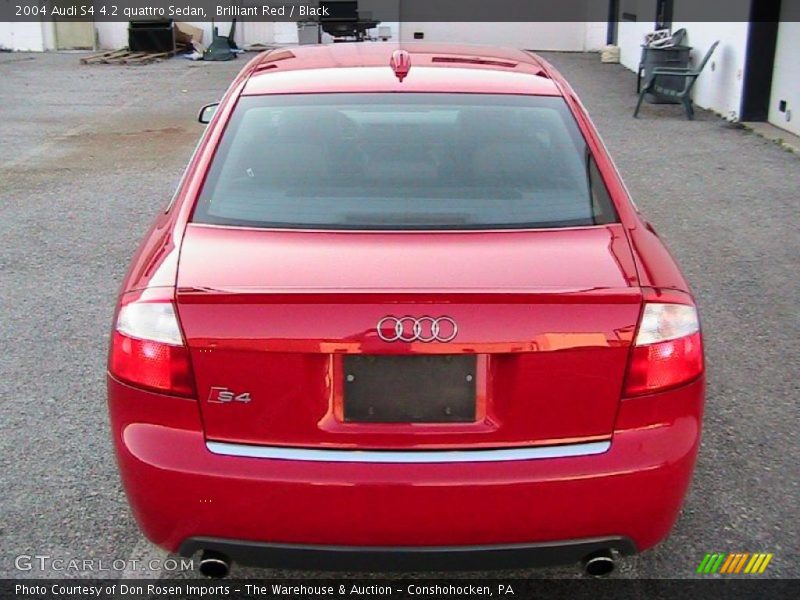 Brilliant Red / Black 2004 Audi S4 4.2 quattro Sedan