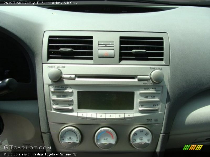 Super White / Ash Gray 2010 Toyota Camry LE