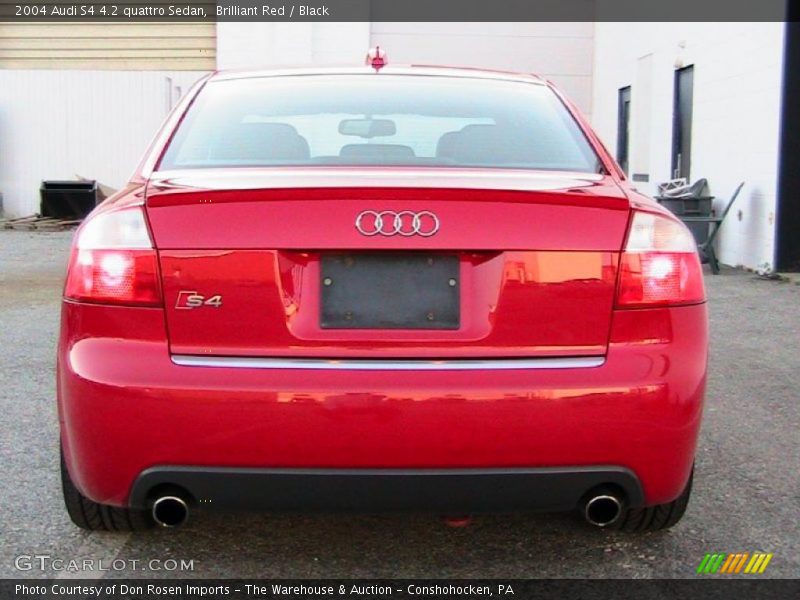 Brilliant Red / Black 2004 Audi S4 4.2 quattro Sedan