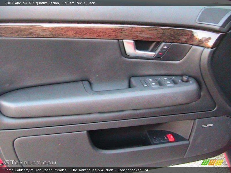 Brilliant Red / Black 2004 Audi S4 4.2 quattro Sedan
