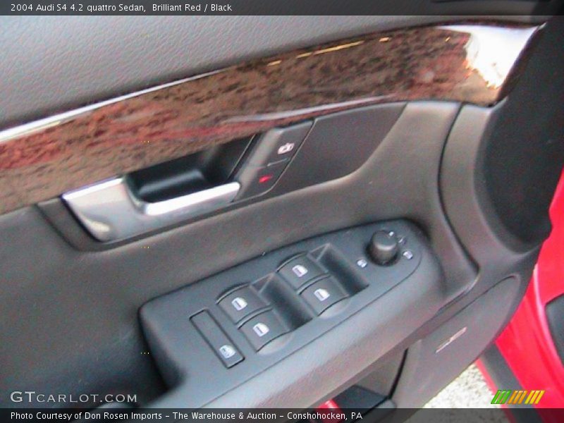Brilliant Red / Black 2004 Audi S4 4.2 quattro Sedan
