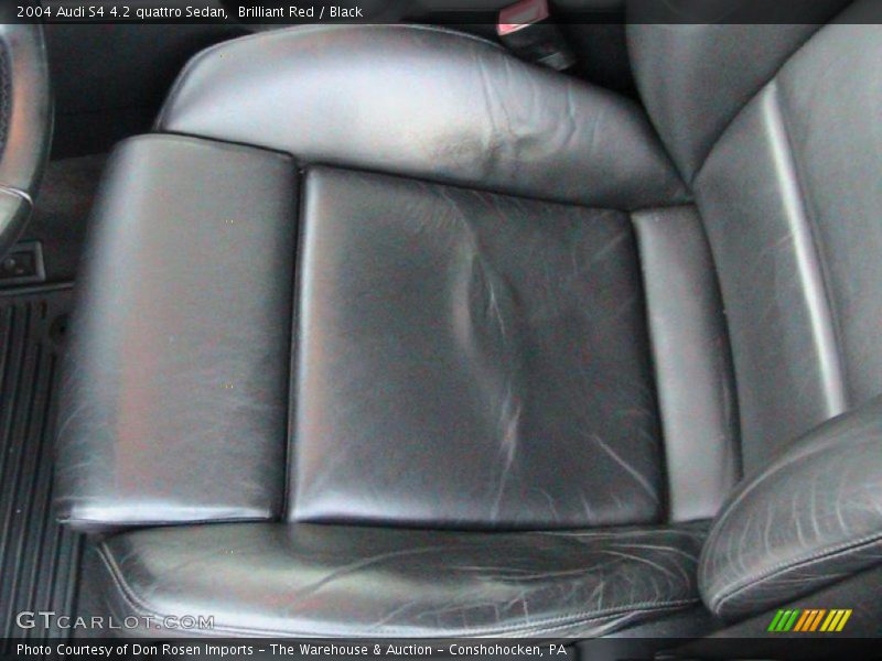 Brilliant Red / Black 2004 Audi S4 4.2 quattro Sedan