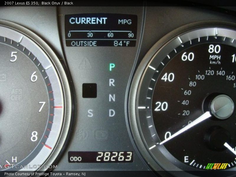 Black Onyx / Black 2007 Lexus ES 350