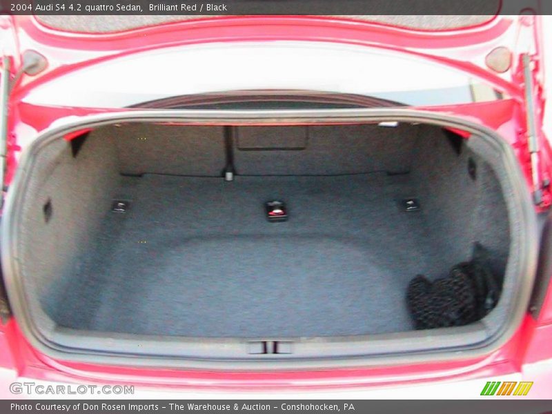 Brilliant Red / Black 2004 Audi S4 4.2 quattro Sedan