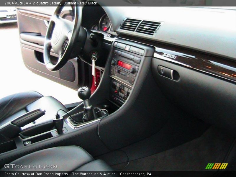 Brilliant Red / Black 2004 Audi S4 4.2 quattro Sedan
