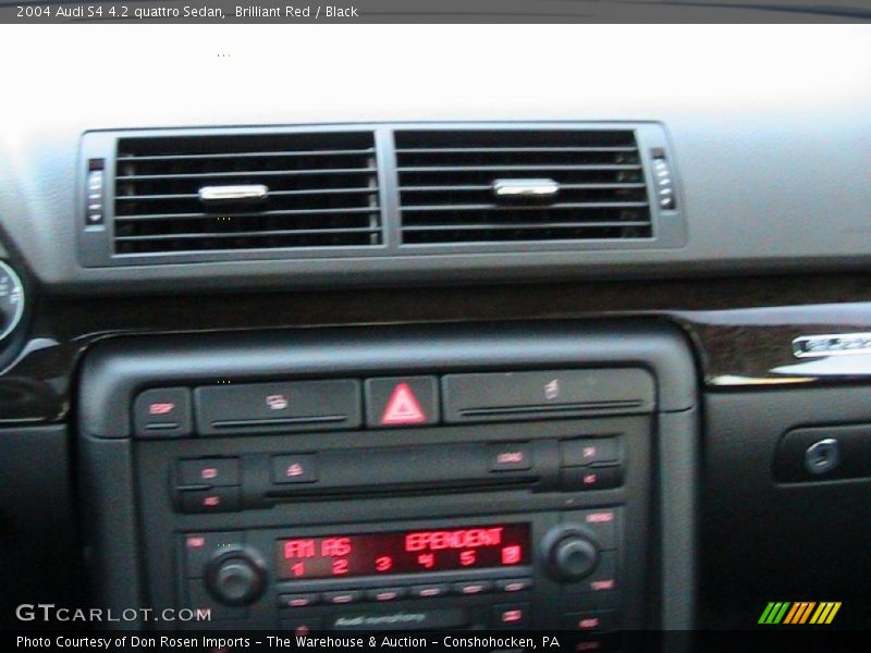 Brilliant Red / Black 2004 Audi S4 4.2 quattro Sedan