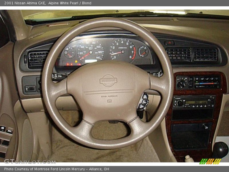 Alpine White Pearl / Blond 2001 Nissan Altima GXE