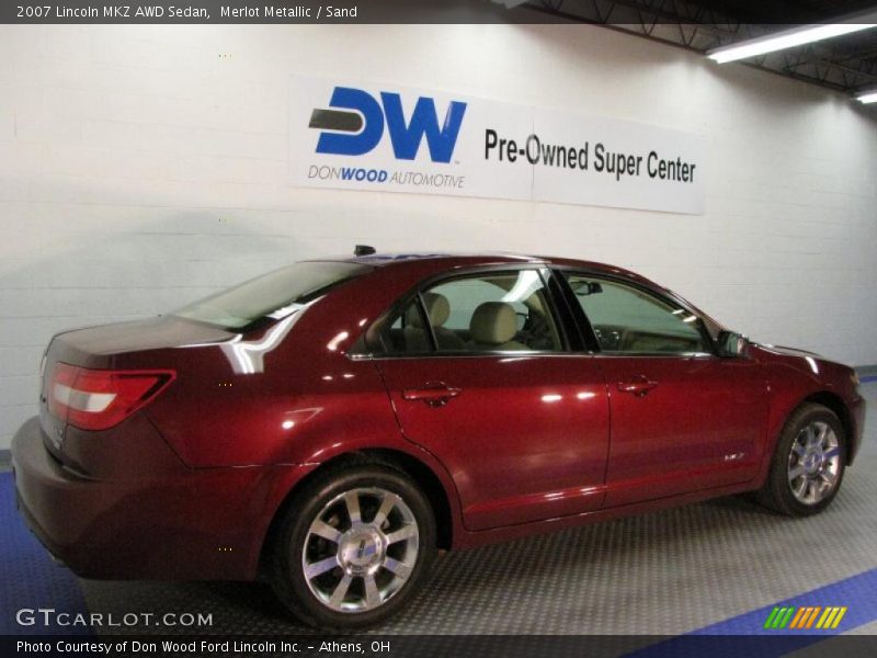 Merlot Metallic / Sand 2007 Lincoln MKZ AWD Sedan