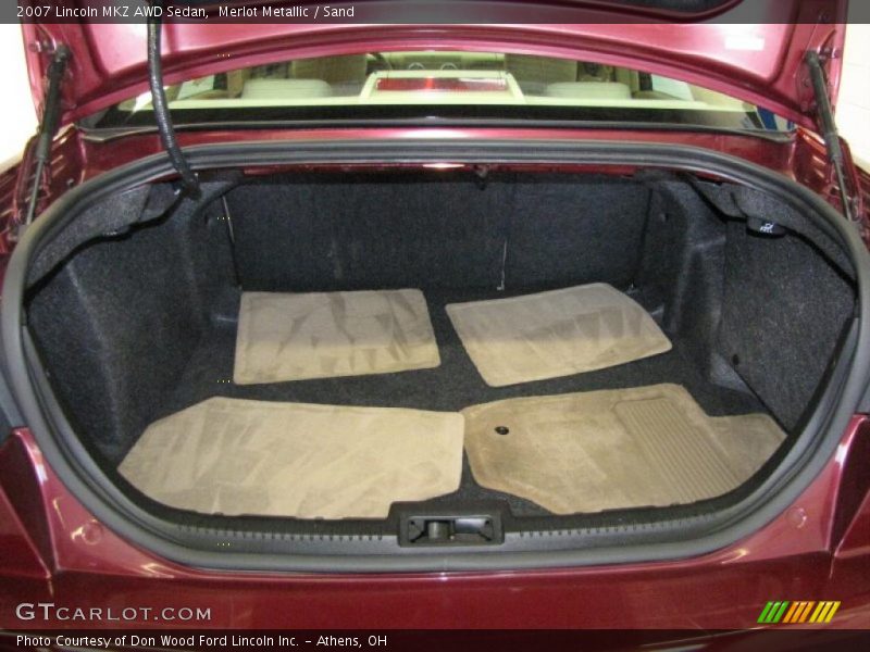 Merlot Metallic / Sand 2007 Lincoln MKZ AWD Sedan