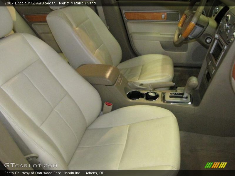 Merlot Metallic / Sand 2007 Lincoln MKZ AWD Sedan