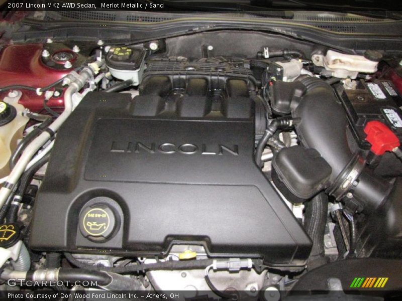 Merlot Metallic / Sand 2007 Lincoln MKZ AWD Sedan