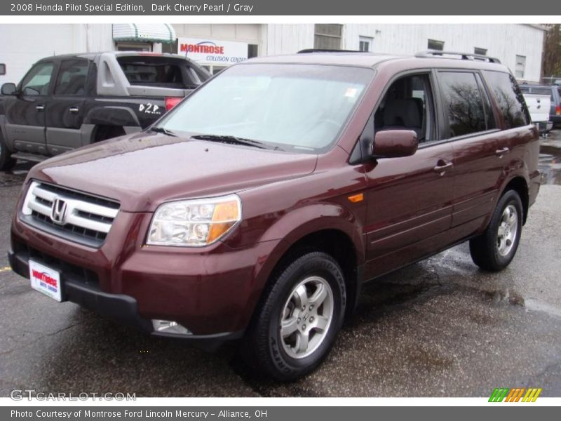 Dark Cherry Pearl / Gray 2008 Honda Pilot Special Edition