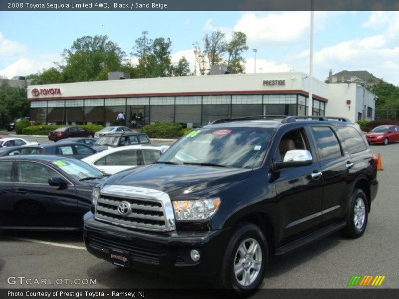 Black / Sand Beige 2008 Toyota Sequoia Limited 4WD