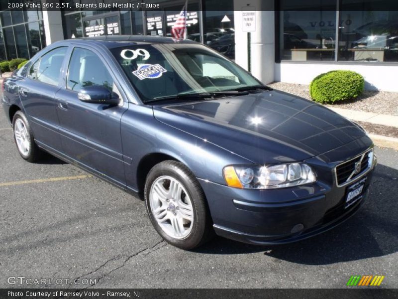 Barents Blue Metallic / Taupe 2009 Volvo S60 2.5T