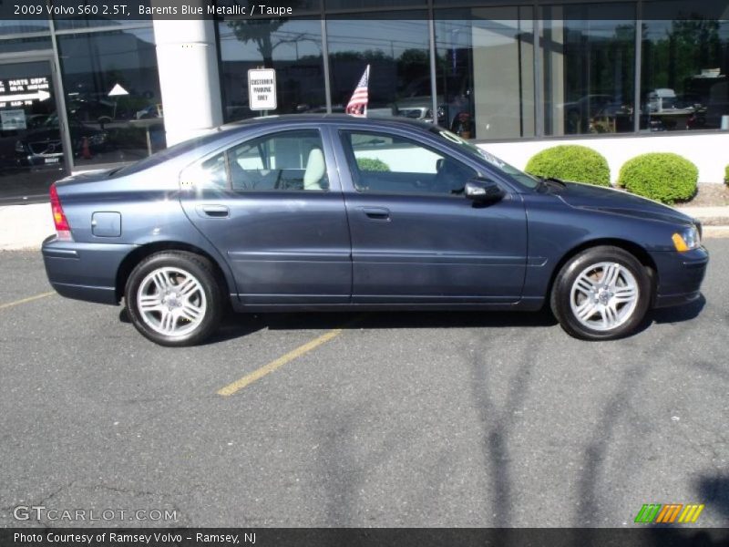 Barents Blue Metallic / Taupe 2009 Volvo S60 2.5T
