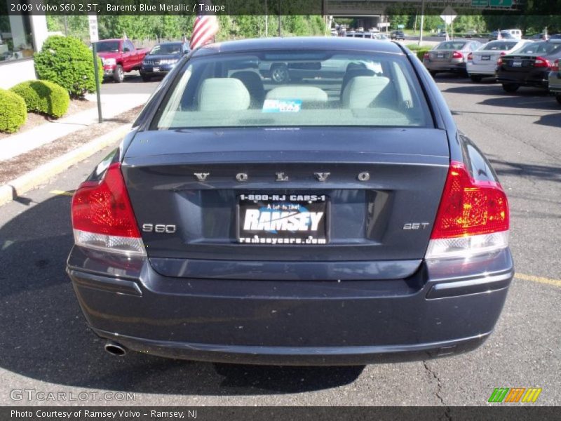 Barents Blue Metallic / Taupe 2009 Volvo S60 2.5T