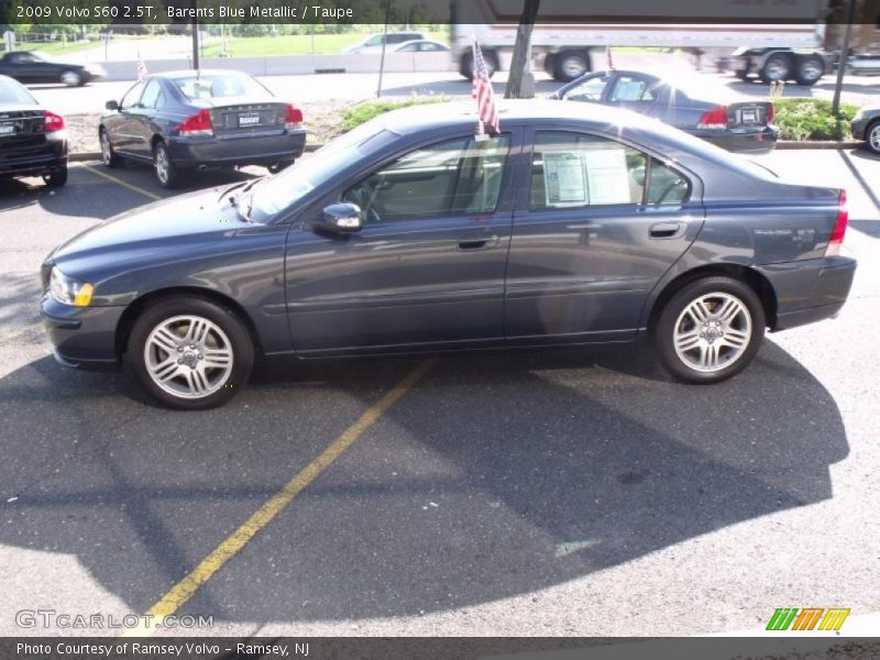 Barents Blue Metallic / Taupe 2009 Volvo S60 2.5T