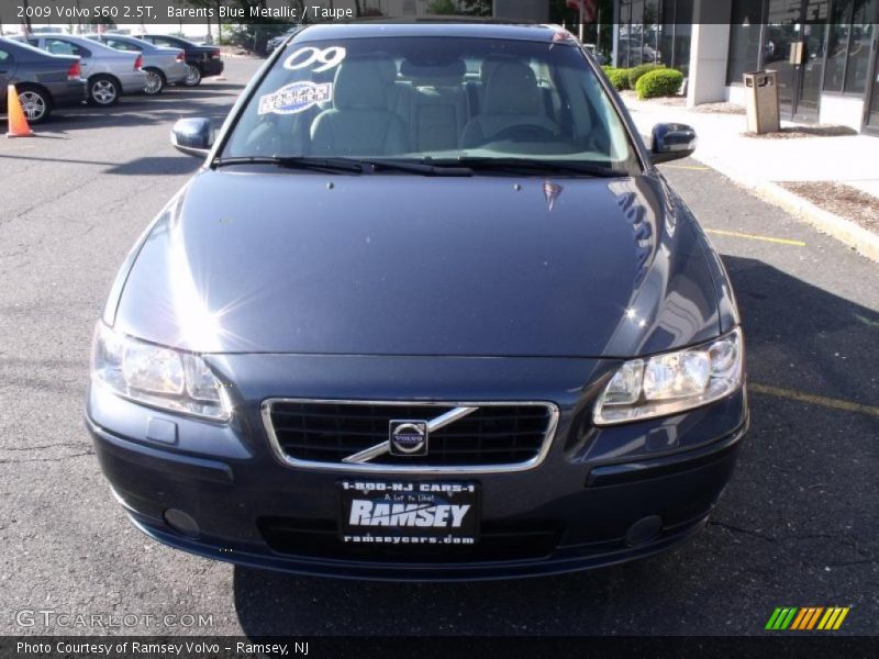 Barents Blue Metallic / Taupe 2009 Volvo S60 2.5T